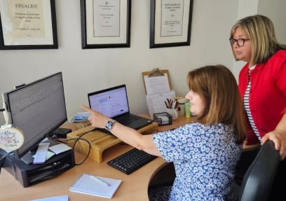 Picture showing some of our team preparing for a quality audit